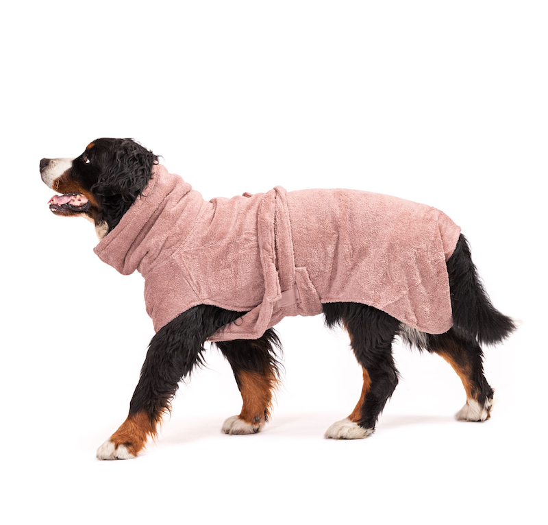 Hundebademantel Pink Größe 3XL