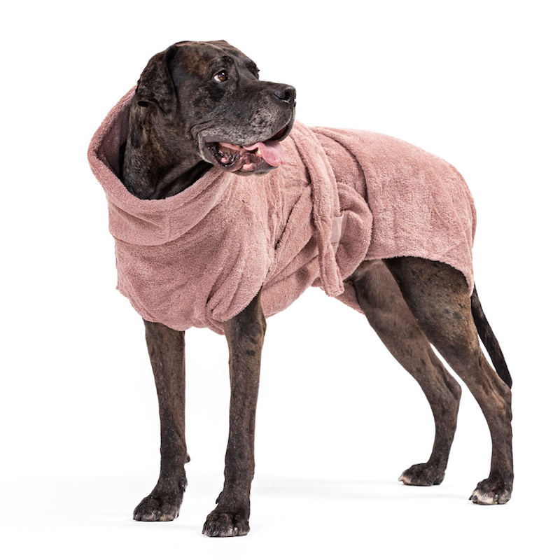 Hundebademantel Pink Größe 3XL