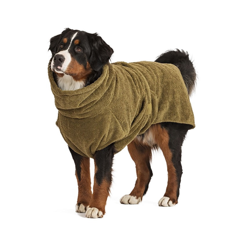 Hundebademantel | Olive