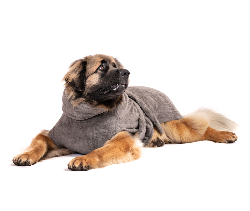 Hundebademantel Grey Größe 4XL