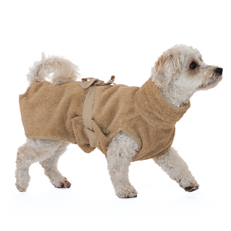 Hundebademantel aus Bio-Baumwolle