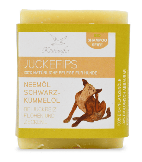 Bio-Hundeseife: Shampoo "Juckefips" mit Neemöl & Schwarzkümmelöl