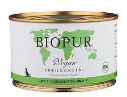Biopur Vegan: Dinkel und Zucchini in der Dose